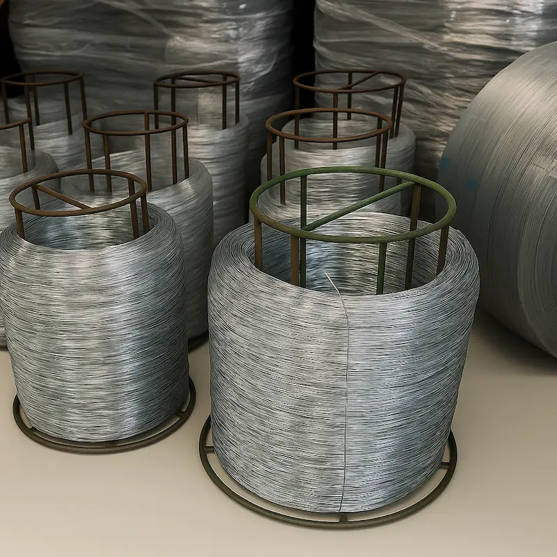 Alambres finos galvanizados trefilados